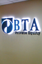 БТА контражурная подсветка логотипа