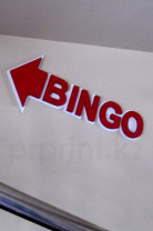 Bingo  несветовые объемные буквы